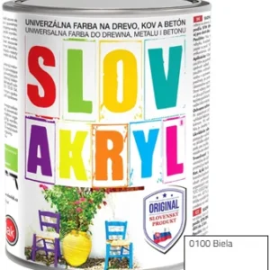 Vodou Riediteľná Farba pre Všetky Povrchy SLOVAKRYL